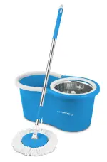 Esperanza Perfect Clean Rotationsmopp Set – 360° Wischsystem mit Eimer & Edelstahl-Schleuder