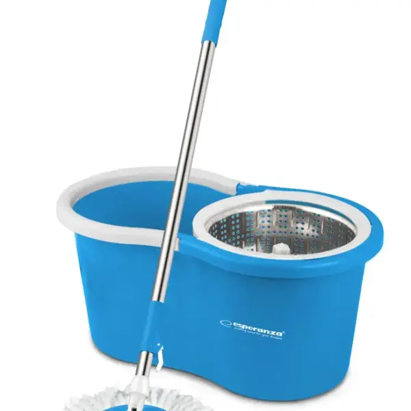 Esperanza Perfect Clean Rotationsmopp Set – 360° Wischsystem mit Eimer & Edelstahl-Schleuder