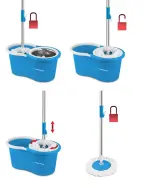 Esperanza Perfect Clean Rotationsmopp Set – 360° Wischsystem mit Eimer & Edelstahl-Schleuder