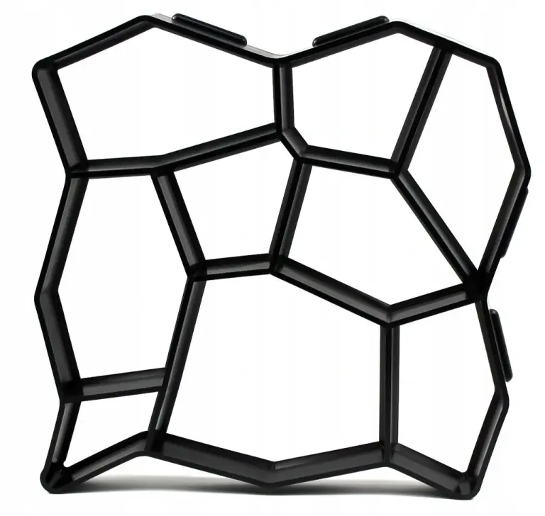 Beton-Trittsteinform 50x50x4,5 cm – Wiederverwendbare Pflasterstein-Gussform aus Kunststoff