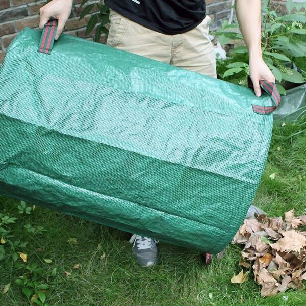 Gartenabfallsack 60 L mit Tragegriffen – Faltbar, Grün