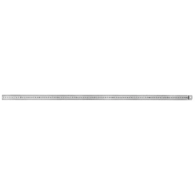 100 cm Edelstahl-Lineal – Präzises Metallmaßstab mit Aufhängebohrung
