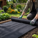 Agrotextil Unkrautvlies 50 g/m² – 1×20 m Schwarz, Bodenabdeckung für Garten & Beet