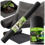 Agrotextil Unkrautvlies 50 g/m² – 1×20 m Schwarz, Bodenabdeckung für Garten & Beet