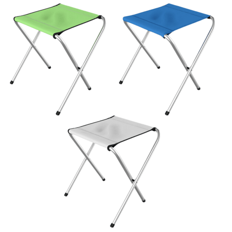 Klappbarer Camping- und Angelstuhl 28x32x35 cm – Ultraleichter Outdoorstuhl