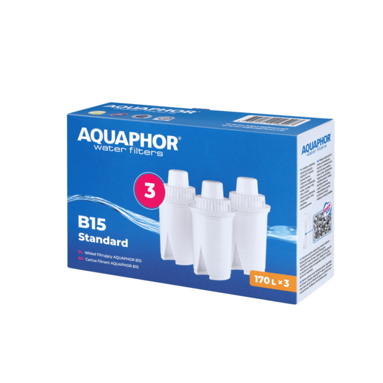 Aquaphor B15 Wasserfilterkartuschen – 3er Set, Entfernt Chlor & Schwermetalle, Ersatzfilter