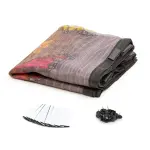 Magnetisches Fliegengitter für Türen mit Blumen- und Schmetterlingsmotiv – 100 x 210 cm