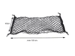 Kofferraumnetz Auto 110 x 42 cm – Elastisches Gepäcknetz zur Ladungssicherung, Schwarz