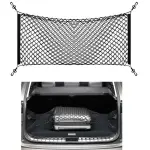 Kofferraumnetz Auto 110 x 42 cm – Elastisches Gepäcknetz zur Ladungssicherung, Schwarz