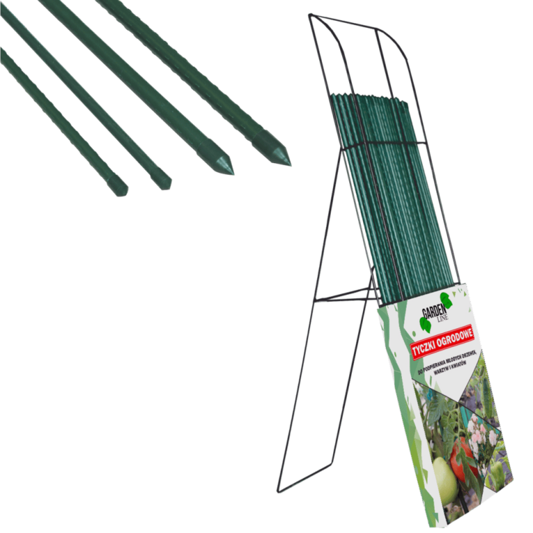 Pflanzenstützstab mit Standfuß – Grün, 180 cm