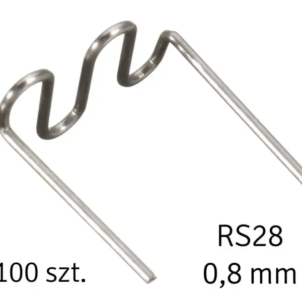 100 Stück Kunststoff-Schweißklammern RS28 – Edelstahl Heftklammern 0,8 mm