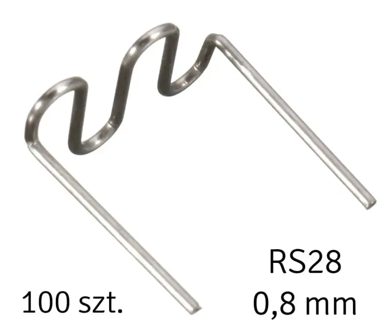 100 Stück Kunststoff-Schweißklammern RS28 – Edelstahl Heftklammern 0,8 mm