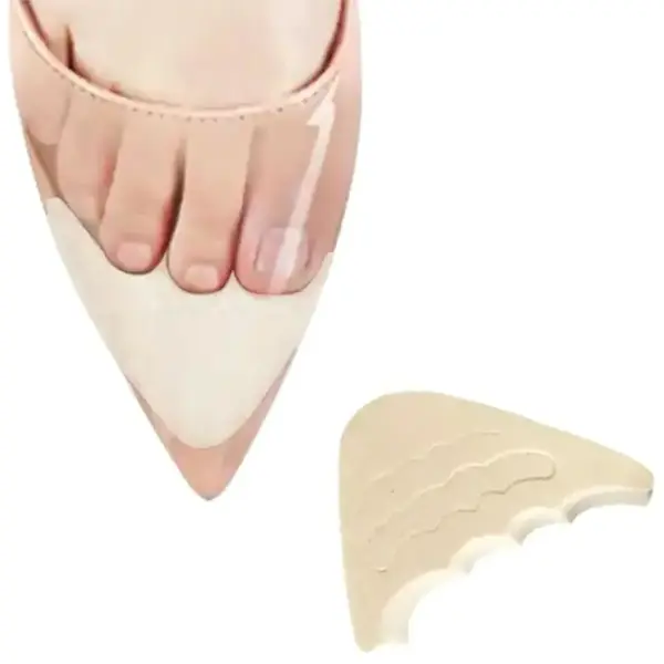 Fersenpolster / Schuheinlagen mit Zehenschutz – Beige