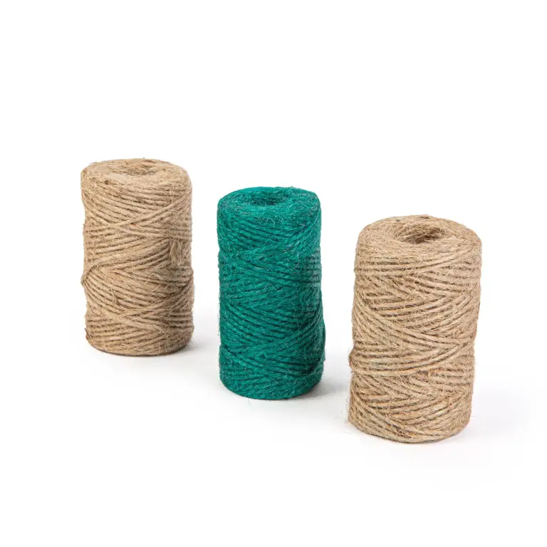 Naturkordel-Set 3 x 35 m – Hanf, Grün & Naturfarben