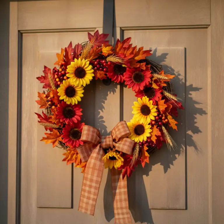 Herbstliche Sonnenblumen-Dekoration – 4-teiliges Set, 3 Designs