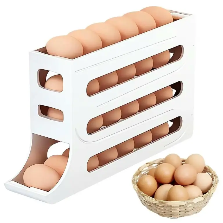 Eierhalter für den Kühlschrank – 26–30 Eier – Weiß