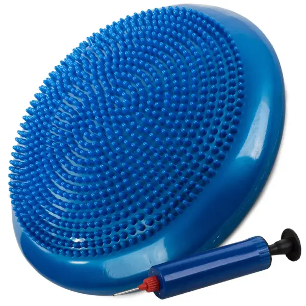 Sensomotorisches Balancekissen – 32 cm – Blau – PVC – mit Pumpe