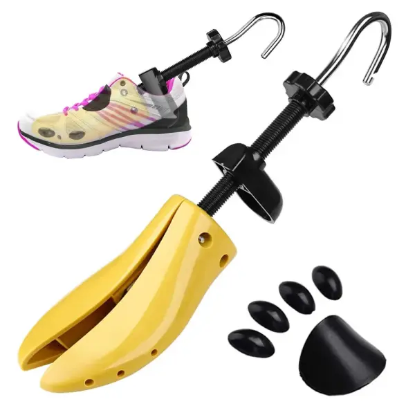 Schuhdehner für Druckstellen und Hallux valgus – Schuhgröße 30–36 – Gelb – mit 5 Aufsätzen