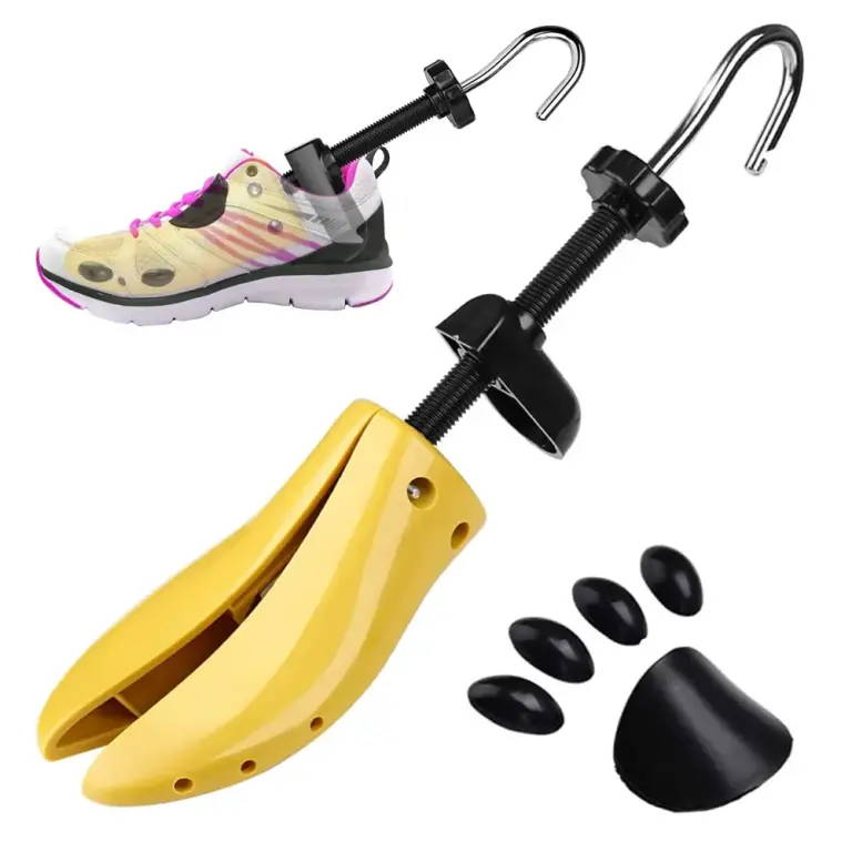 Schuhdehner für Druckstellen und Hallux valgus – Schuhgröße 30–36 – Gelb – mit 5 Aufsätzen